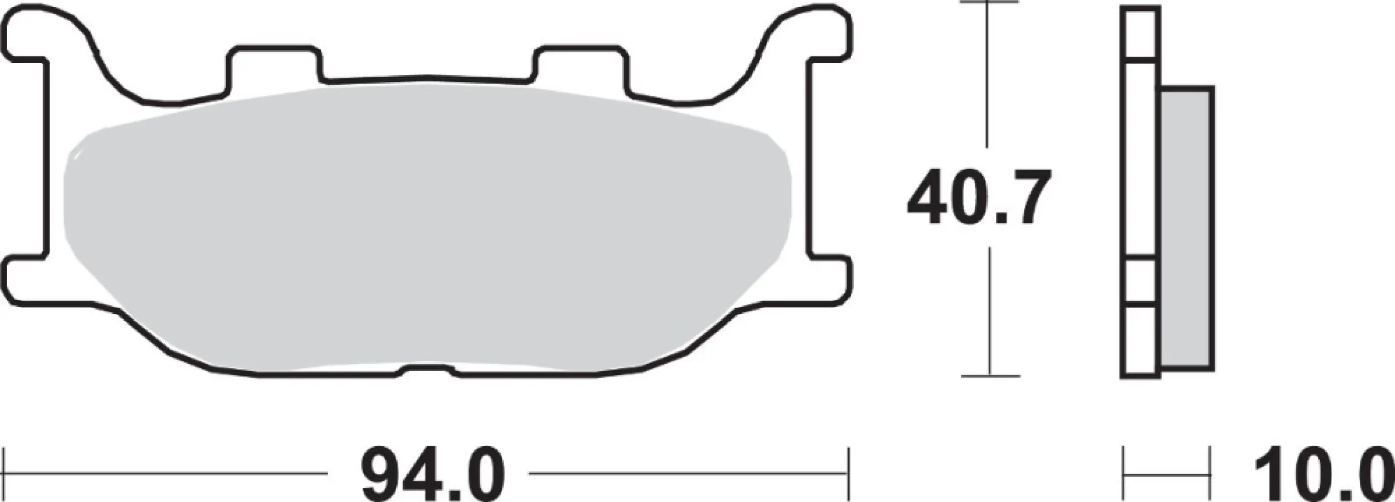 SBS - BRAKE PAD SINT FR - 17220711