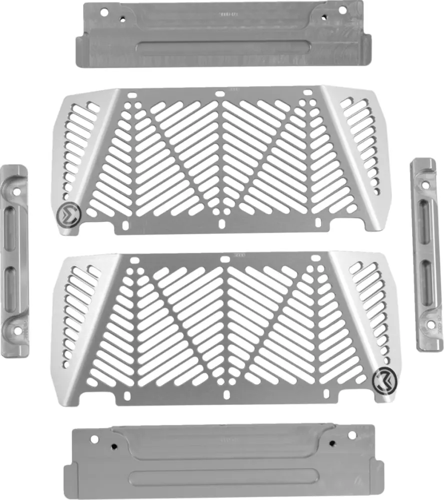 MOOSE OFFROAD HARD-PARTS - RADIATOR GUARD SILVER KAWASAKI - 19010952