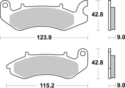 SBS - BRAKE PAD CAR/CER - 17200858
