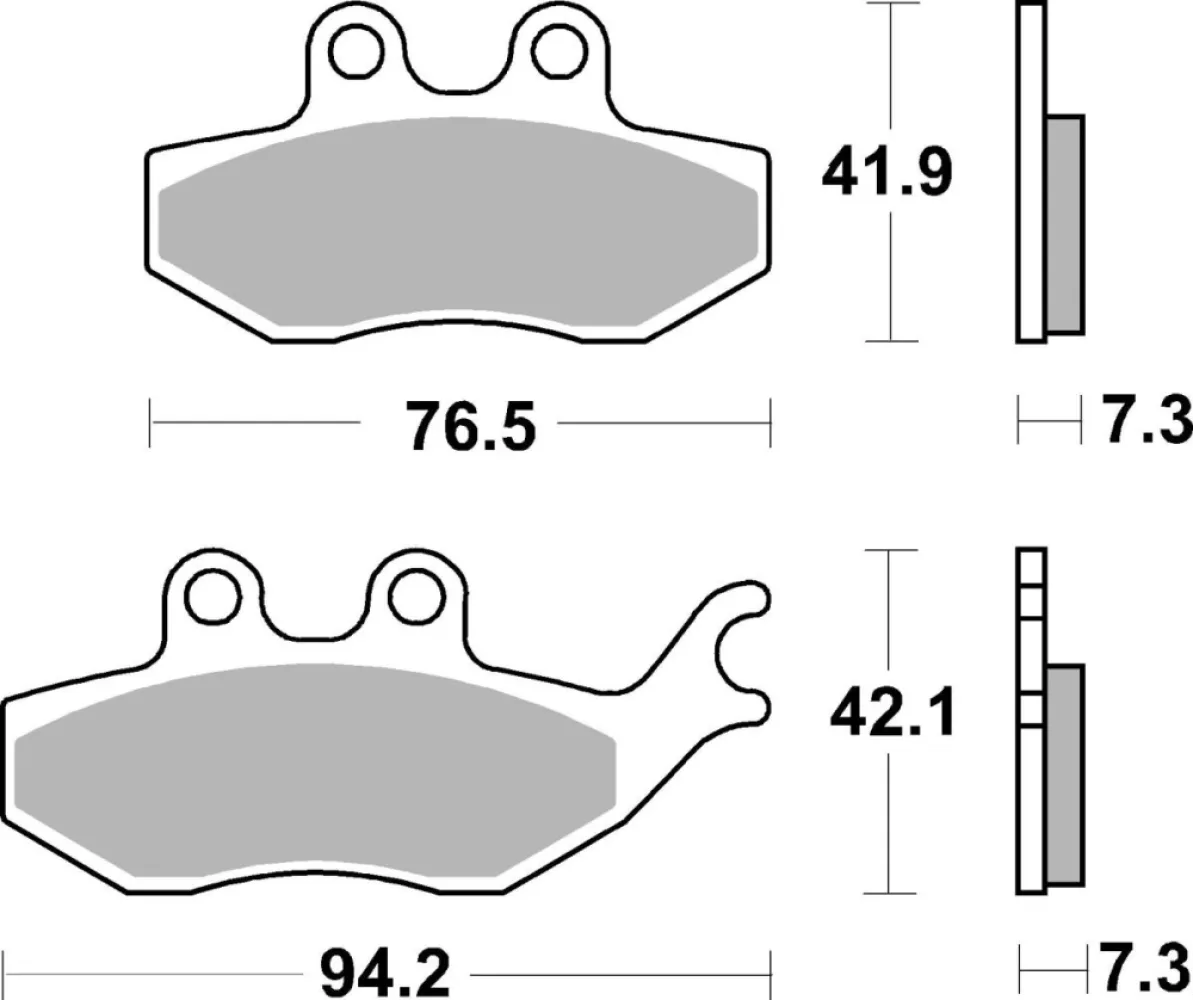 SBS - BRAKE PAD CAR/CER SCOOT - 17200872