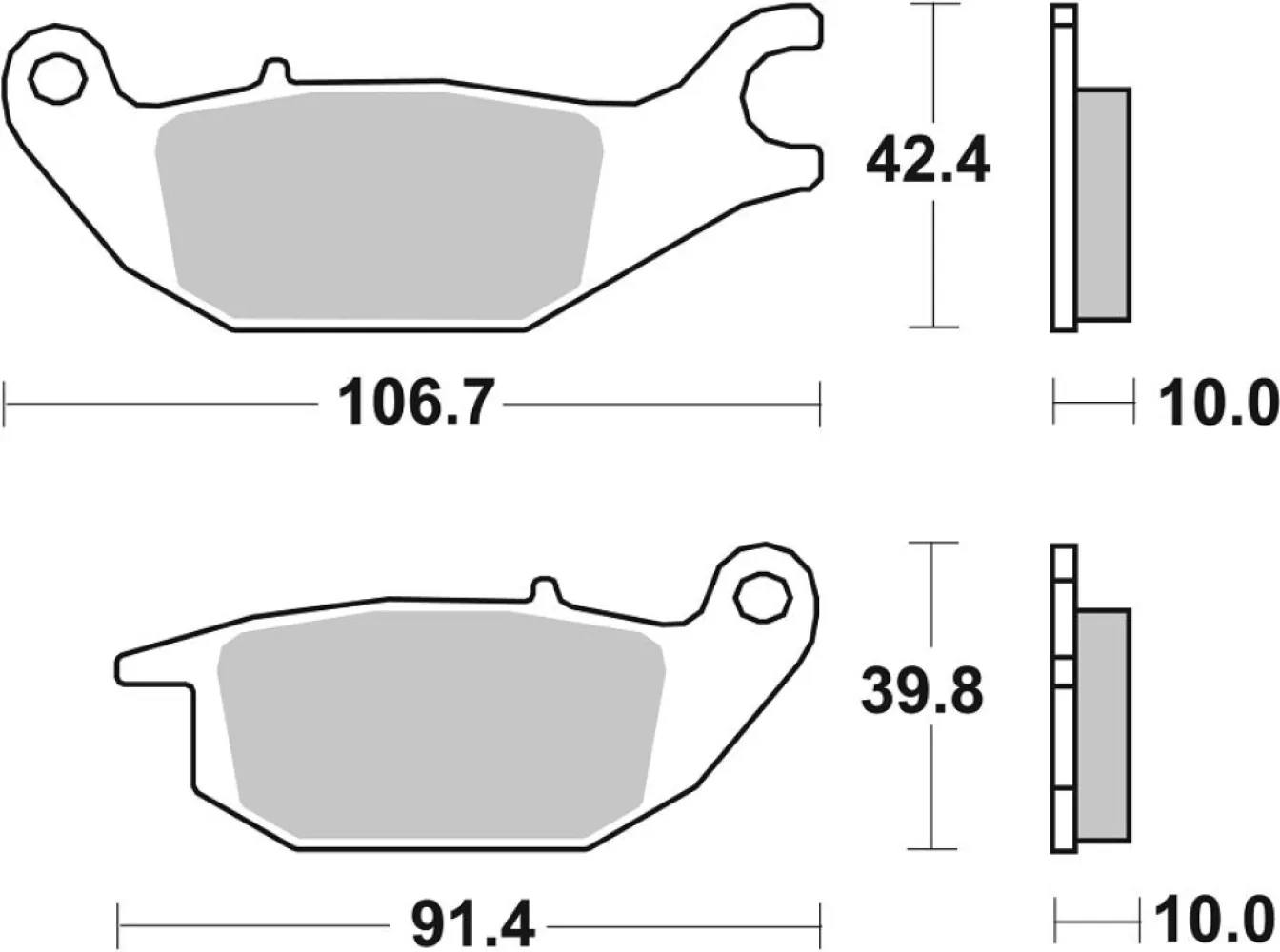 SBS - BRAKE PAD CAR/CER - 17200907