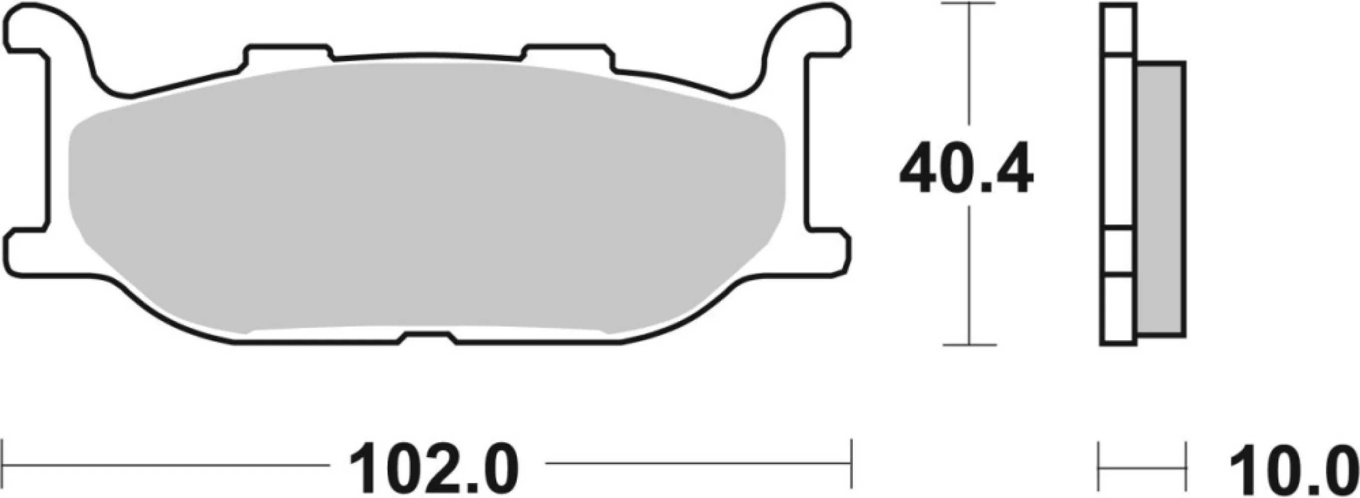 SBS - BRAKE PAD CAR/CER - 17200925