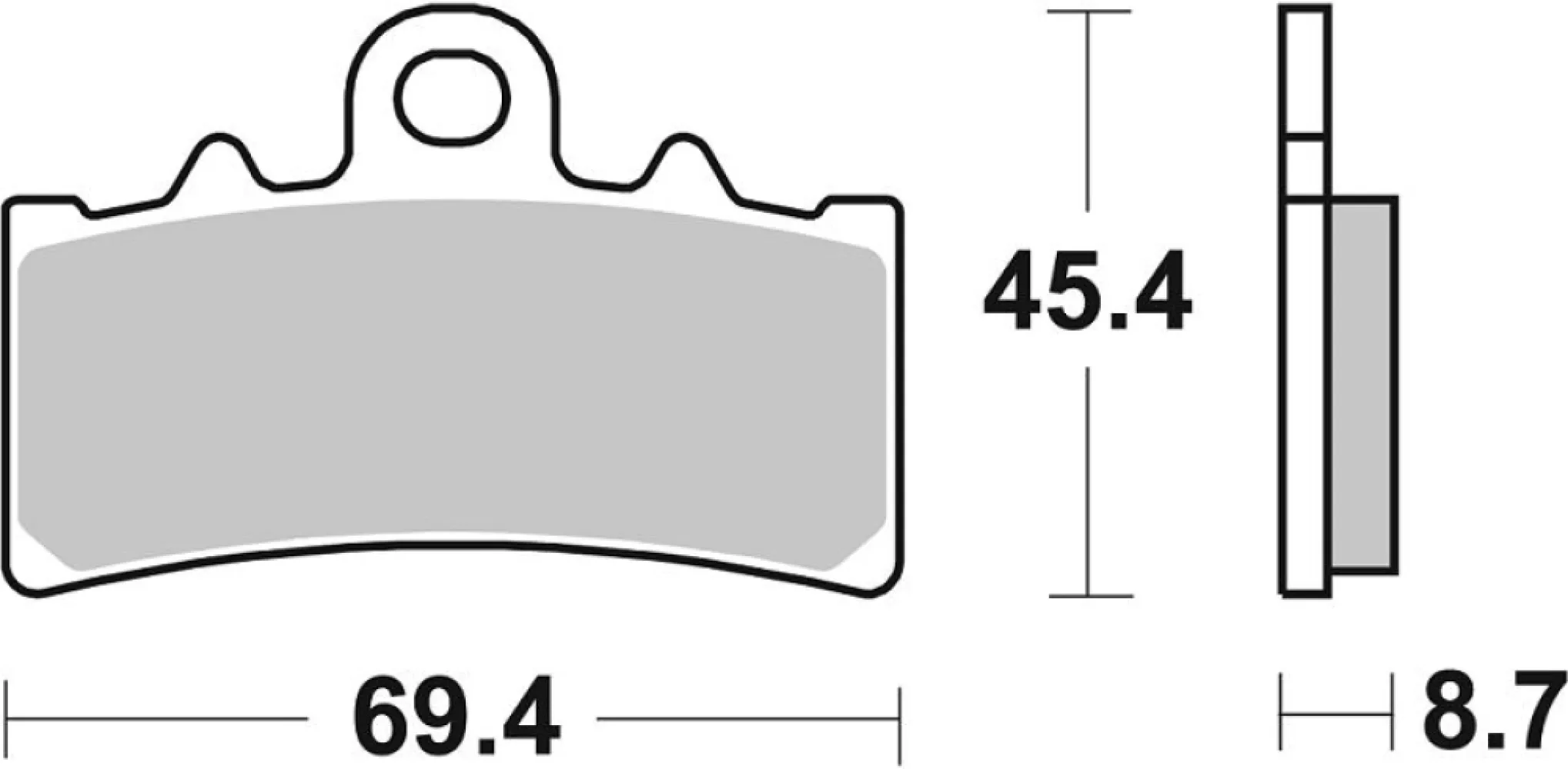 SBS - BRAKE PAD CAR/CER - 17200933