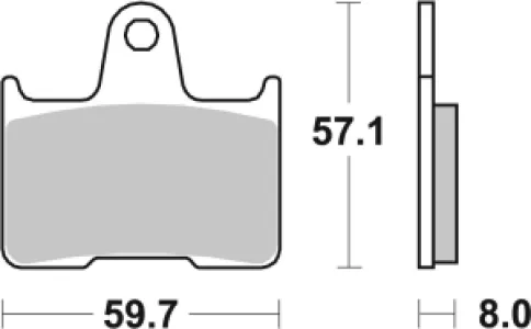 SBS - BRAKE PAD CAR/CER - 17200966