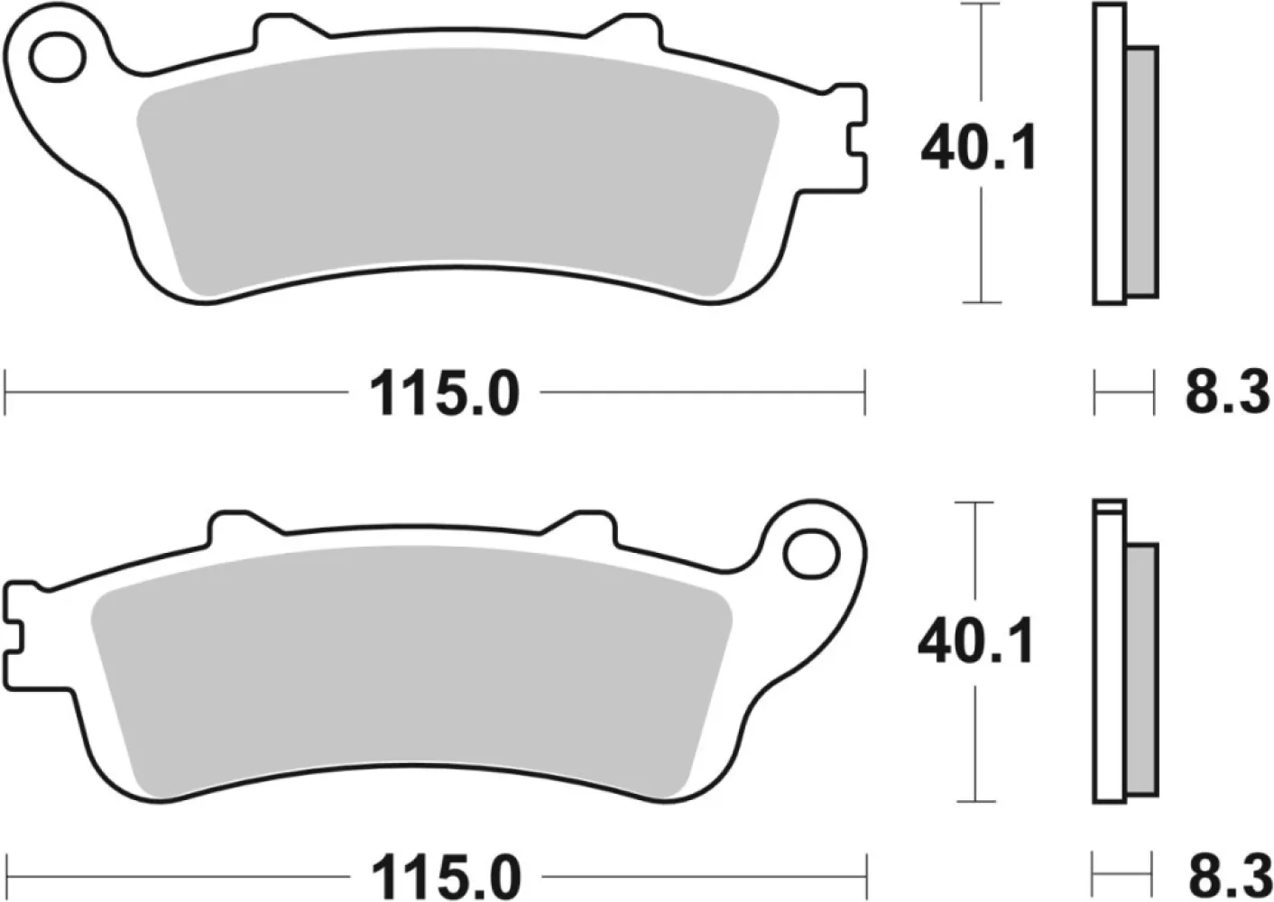 SBS - BRAKE PAD CAR/CER - 17200968