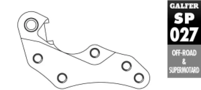 GALFER - BRAKE CALIPER ADAPTOR - 17040597