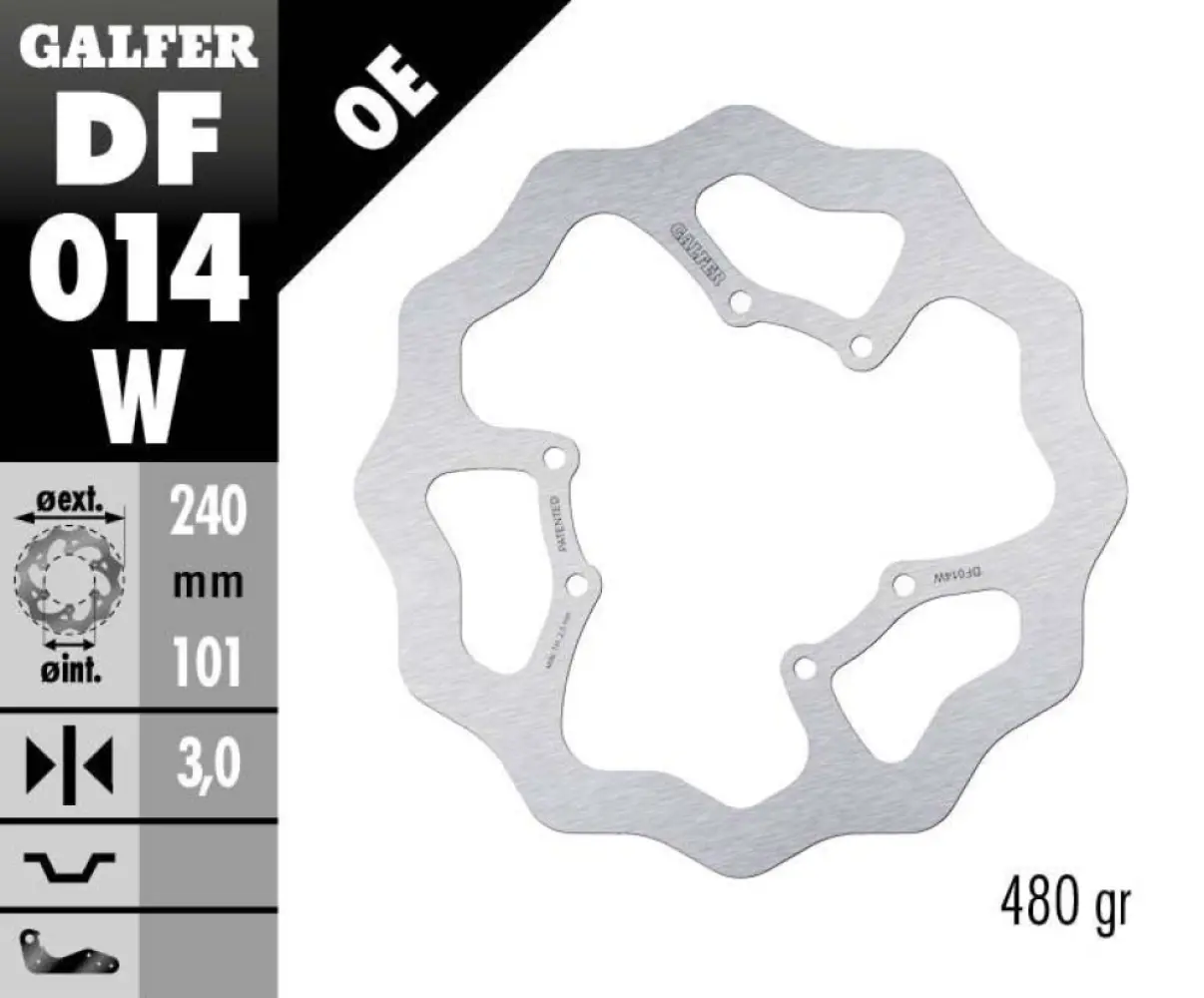 GALFER - BRAKE DISC FIXED WAVE - 17111711