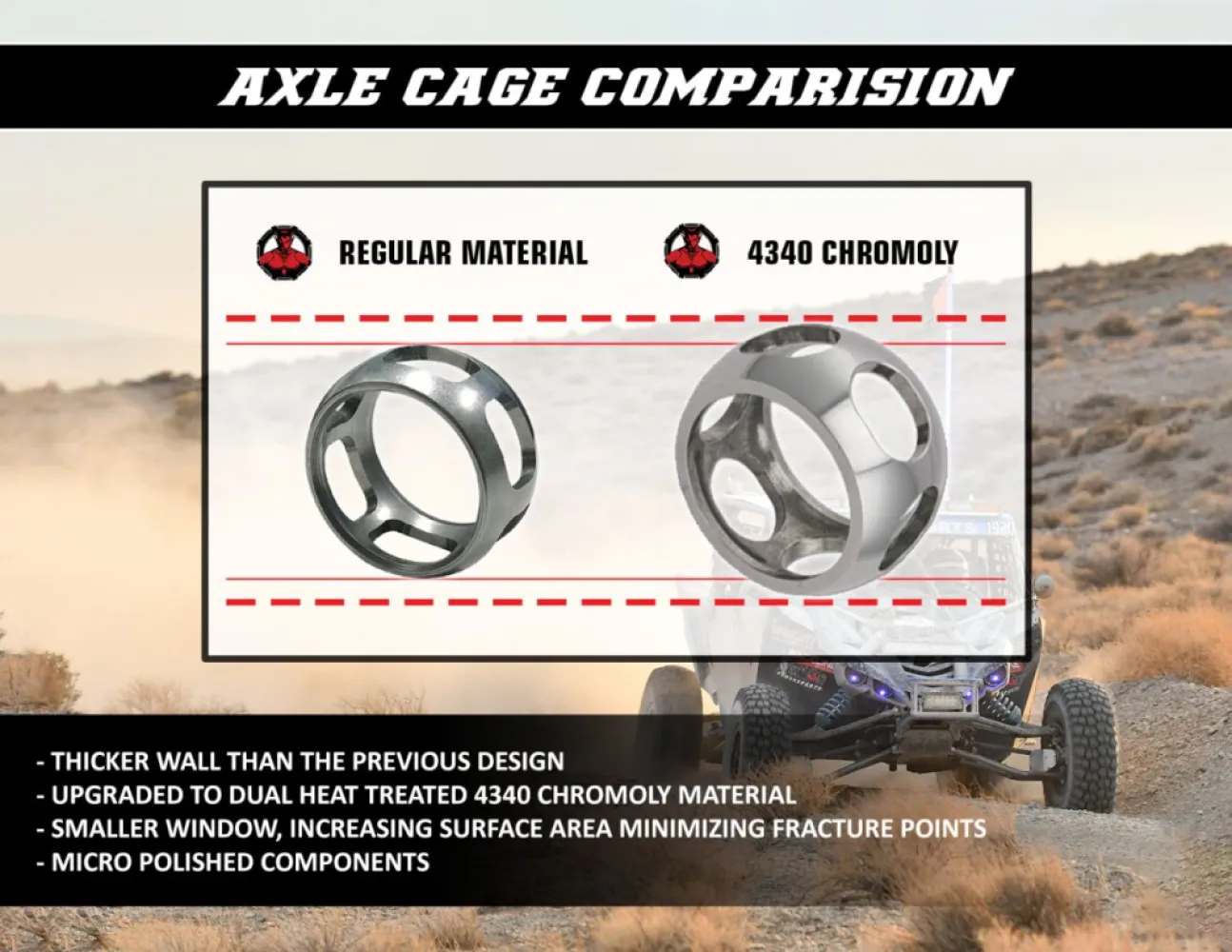 DEMON - AXLE HD CA OUTLANDER/RENEGADE - 02141258