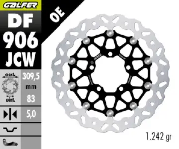 GALFER - BRAKE DISC WAVE FLOATECH - 17104831
