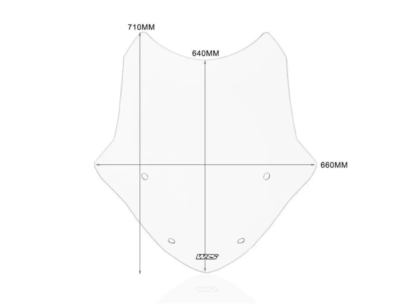 WRS - WINDSCREEN TOURING R1250RT SMO - 23121010