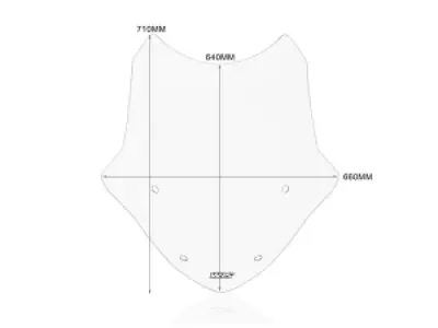 WRS - WINDSCREEN TOURING R1250RT SMO - 23121010