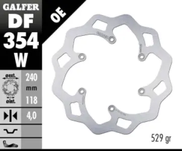 GALFER - BRAKE DISC FIXED WAVE - 17111735