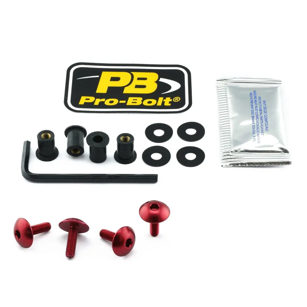 PRO BOLT - BOLT KIT SCREEN RED - 23210722