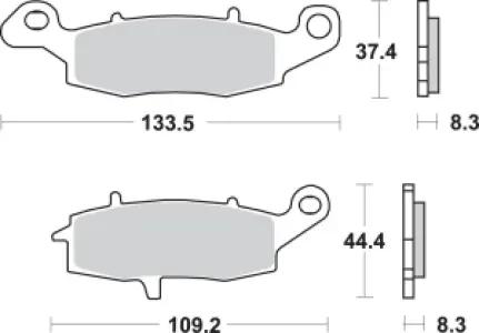 SBS - BRAKE PAD SINT FR - 17220705