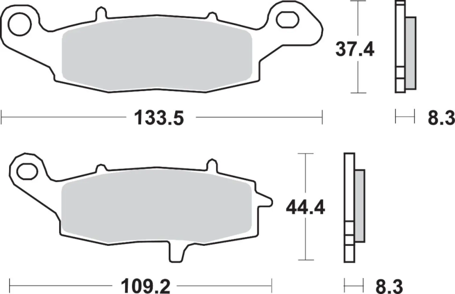 SBS - BRAKE PAD SINT FR - 17220706