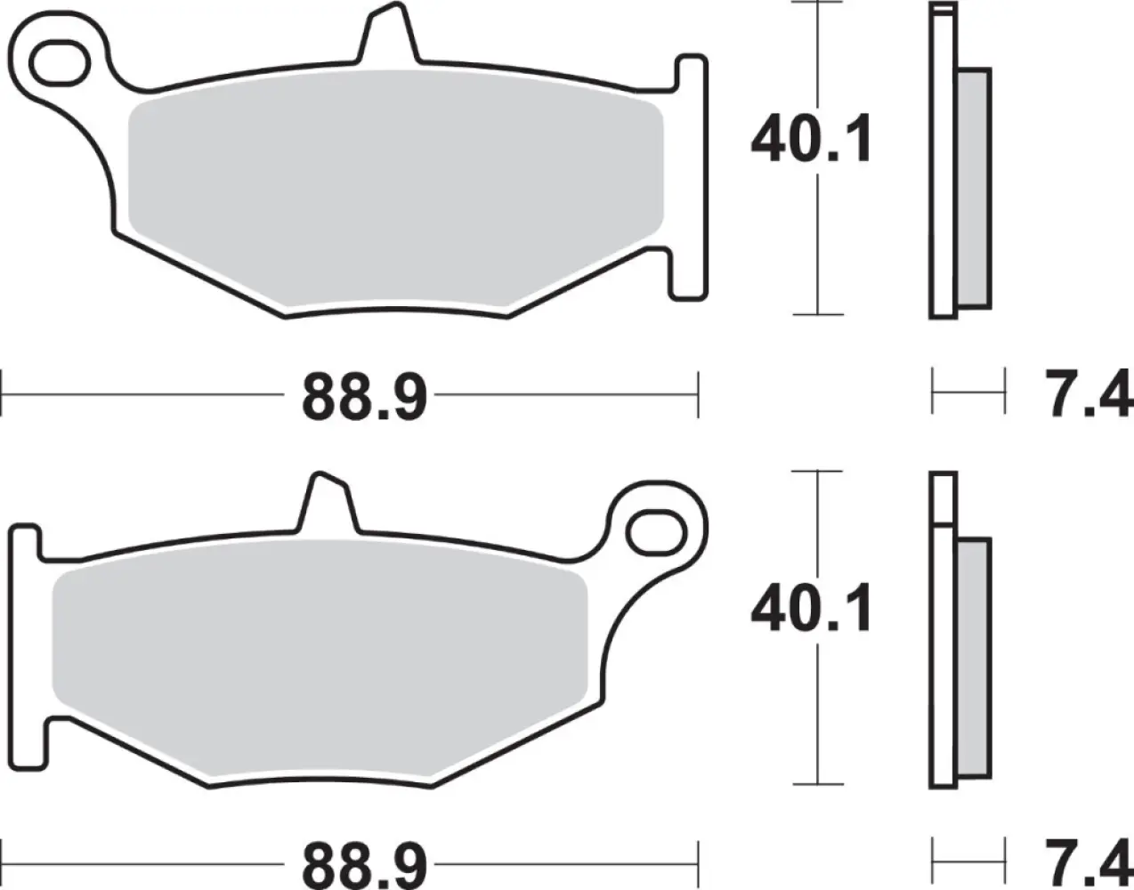 SBS - BRAKE PAD CAR/CER - 17220745