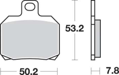SBS - BRAKE PAD SINT REAR - 17220712