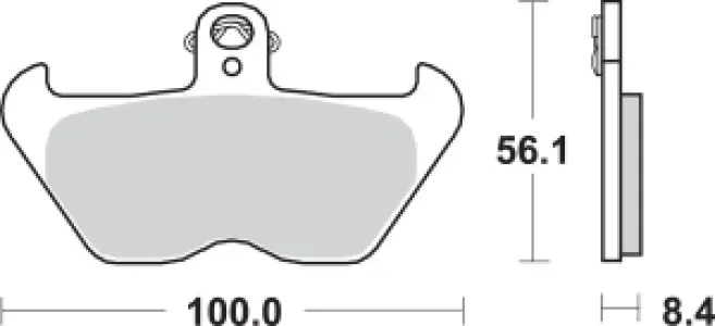 SBS - BRAKE PAD SINT FR - 17220704