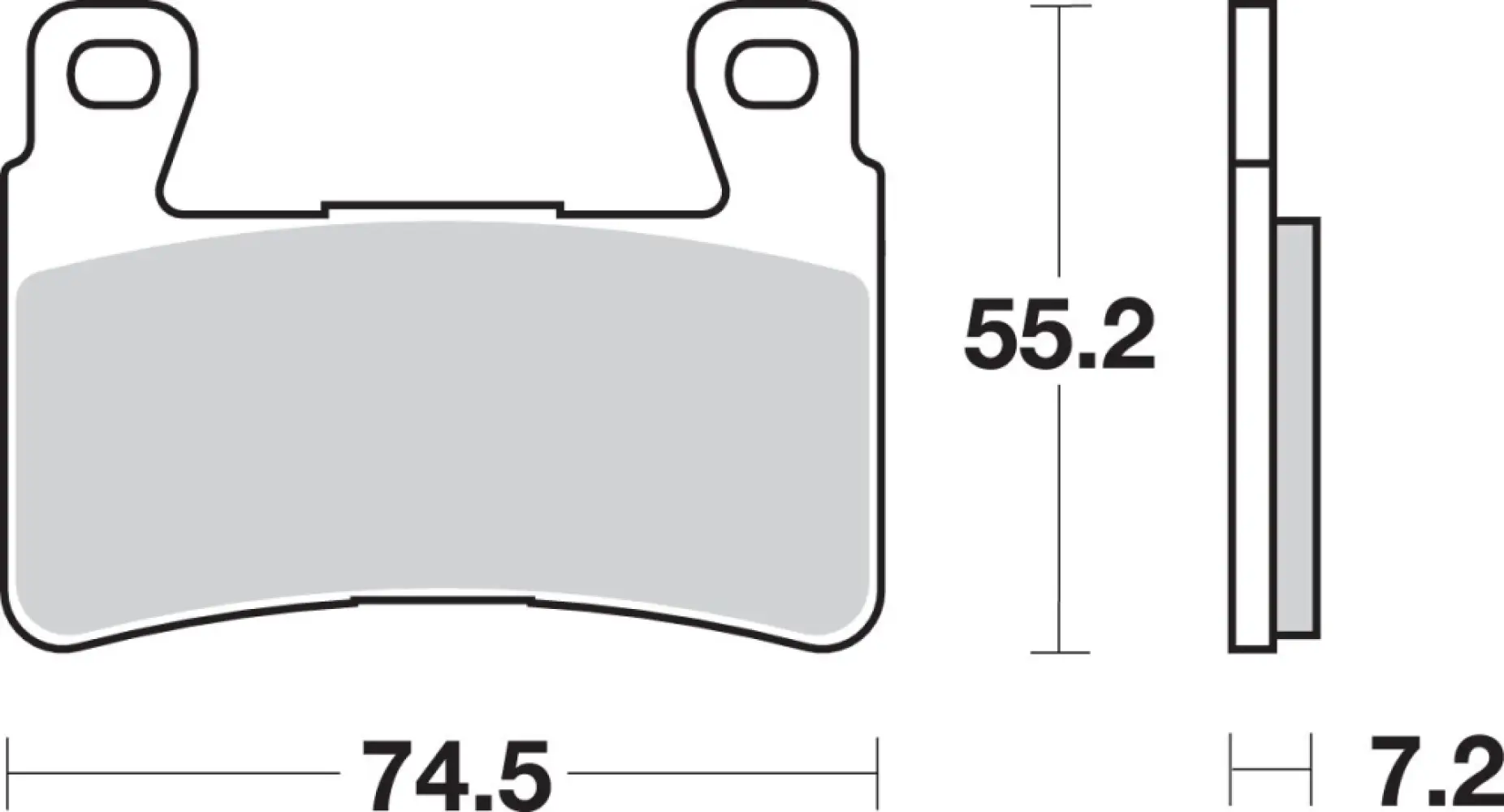 SBS - BRAKE PAD SINT FR - 17220713
