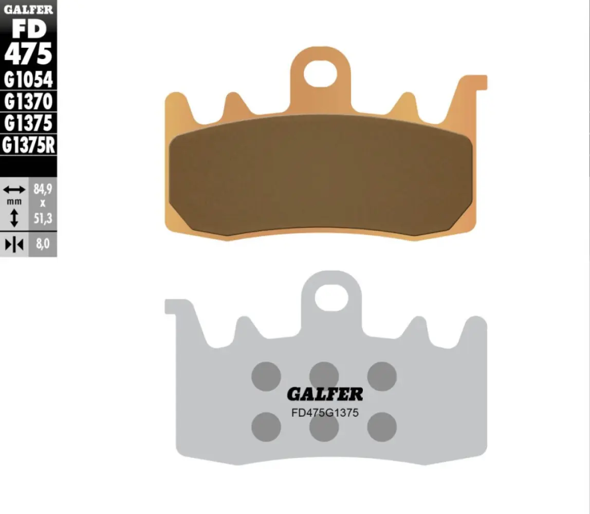 GALFER - BRAKE PAD SINTERED SPORT - 17212328