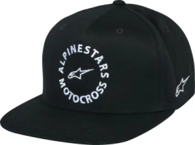 ALPINESTARS (CASUALS) - HAT FLT BILL SNAPBACK MX BLACK - 25014517