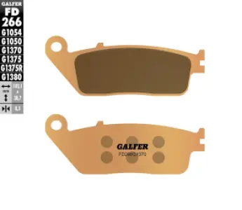 GALFER - BRAKE PAD SINTERED - 17213520