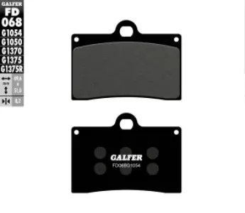 GALFER - BRAKE PAD SEMI METAL - 17213538