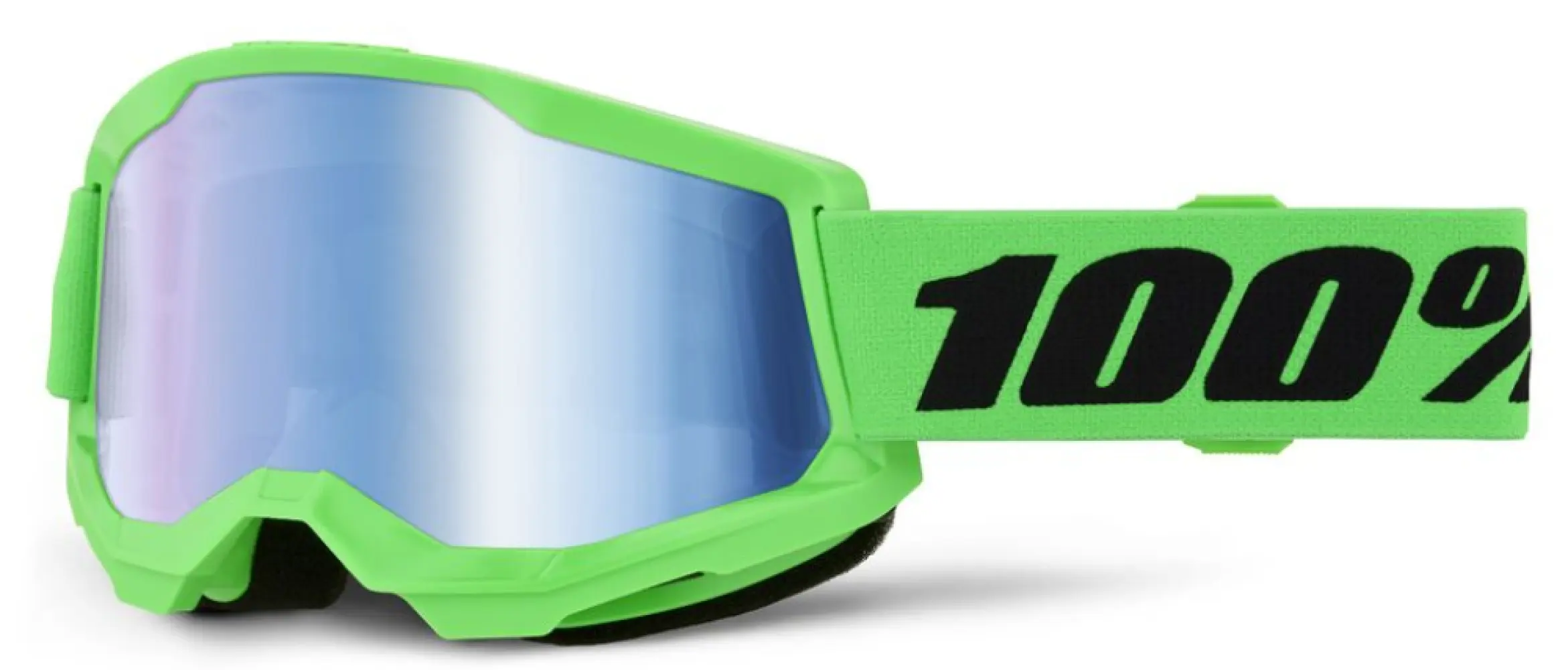 100% - GOGGLE STRATA 2 NEON GRN - BLU - 26014055