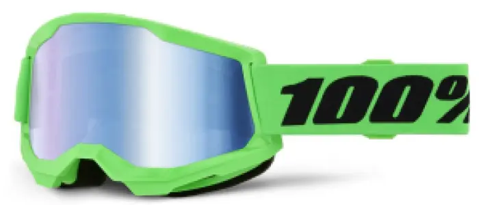 100% - GOGGLE STRATA 2 NEON GRN - BLU - 26014055
