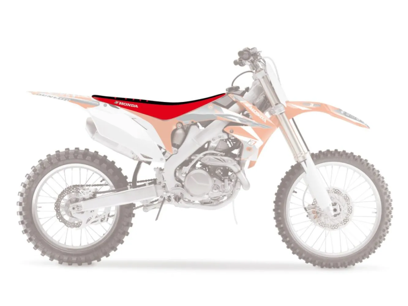 BLACKBIRD RACING - SEATCOVER DG3 CRF BK/RD - 08212495