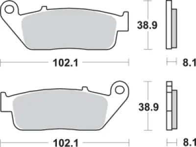 SBS - BRAKE PAD SINT FR - 17220675