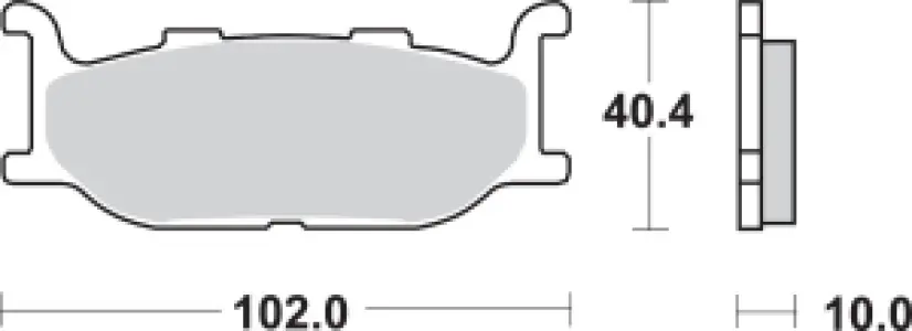 SBS - BRAKE PAD SINT FR - 17220715
