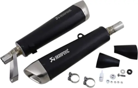 AKRAPOVIC - MUFFLERS TI BK STR TWIN - 18113993