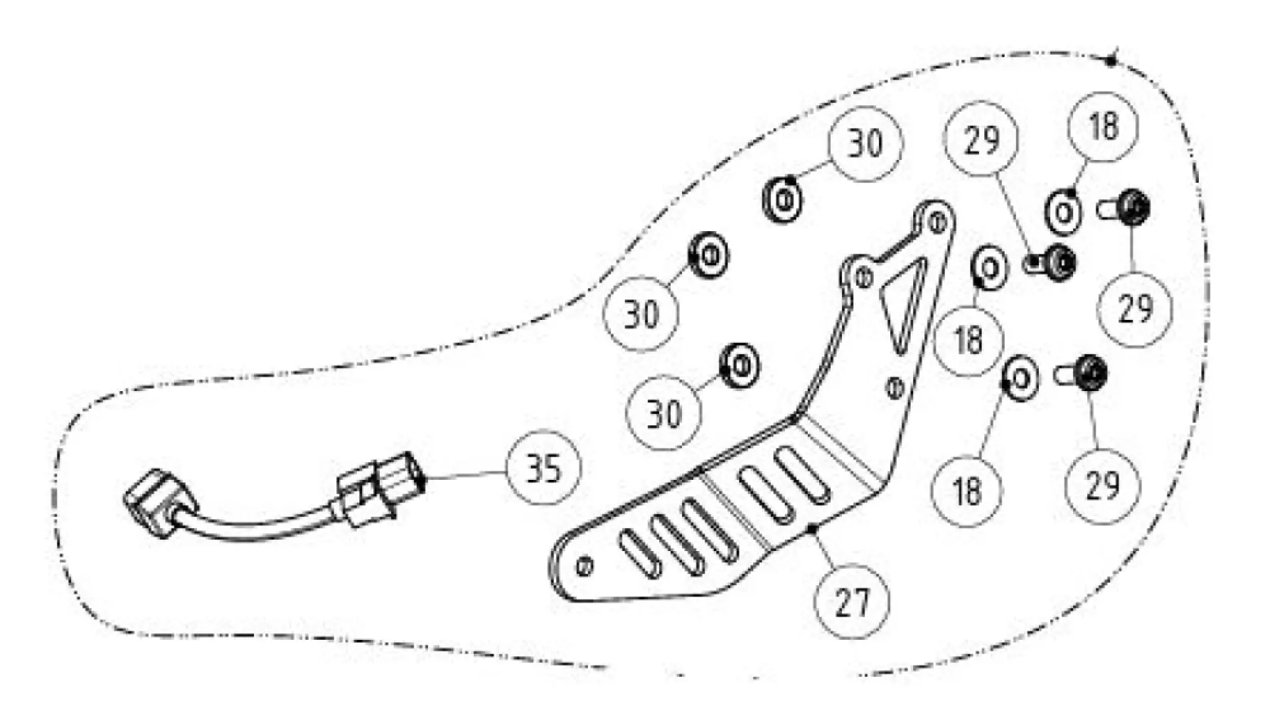 AKRAPOVIC - FITTING KIT TRACER 9/GT/GT+ 21 - 18602572