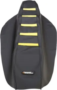 MOOSE OFFROAD HARD-PARTS - SEAT COVER RIBBED SUZ YEL - 08211808