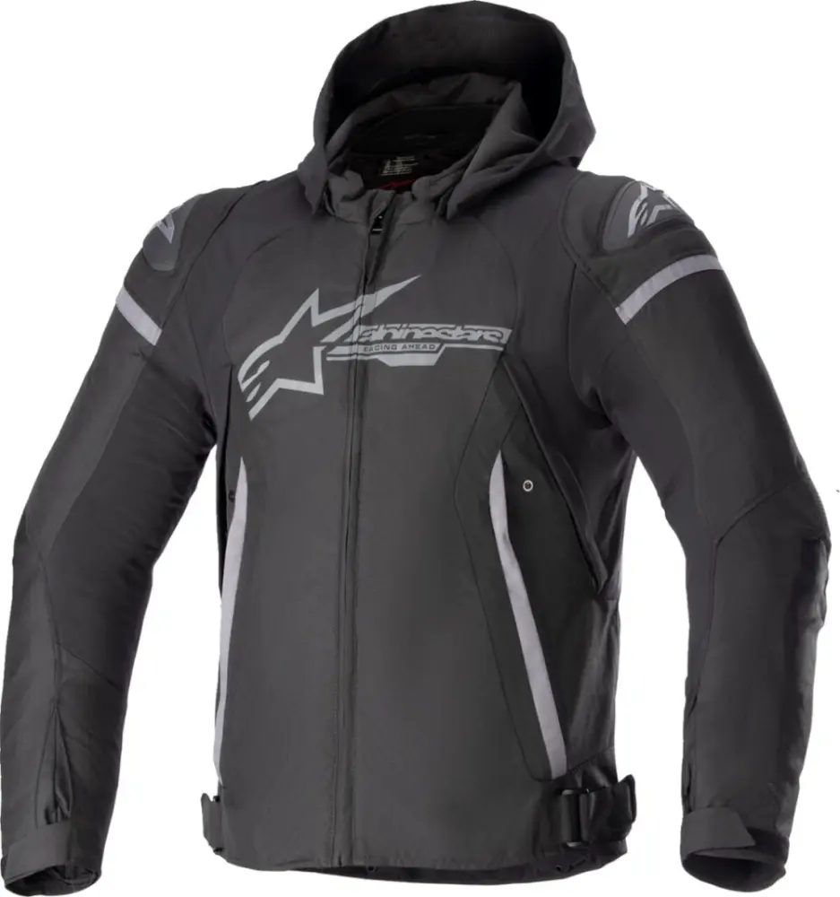 ALPINESTARS (ROAD) - JACKET ZACA WP BLK/GY 2XL - 28206012