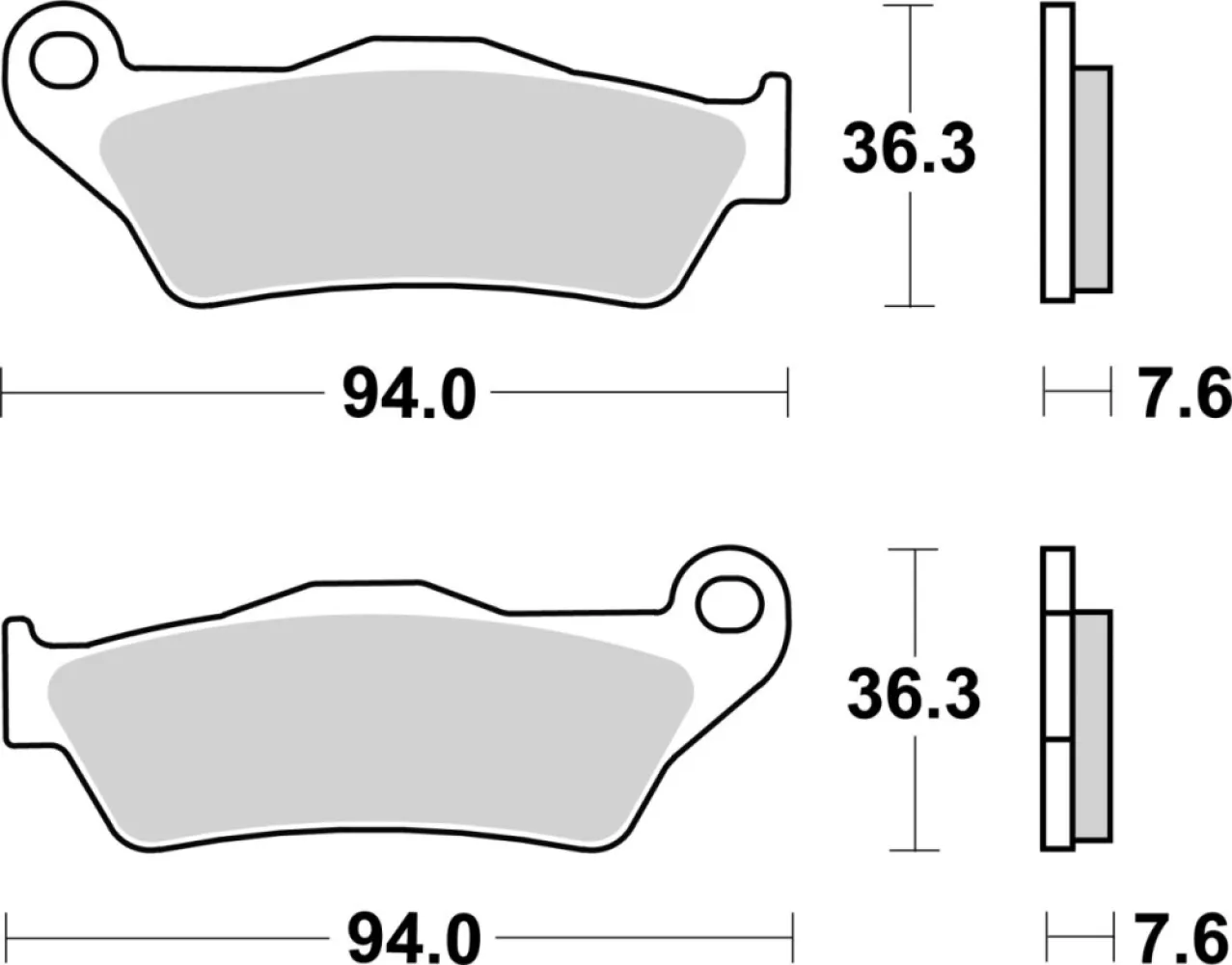 SBS - BRAKE PAD CAR/CER PER - 17201001