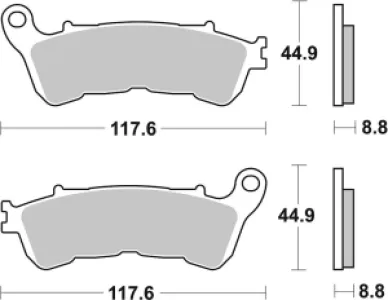 SBS - BRAKE PAD CAR/CER - 17201007