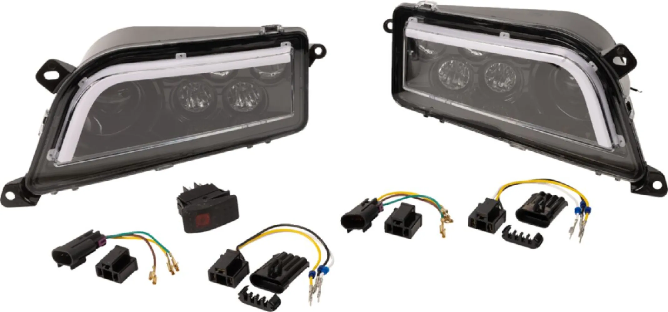 MOOSE OFFROAD FOUR WHEEL - LED HDLGHT RZR900/1000 BK - 20012229