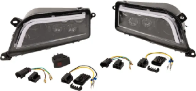 MOOSE OFFROAD FOUR WHEEL - LED HDLGHT RZR900/1000 BK - 20012229