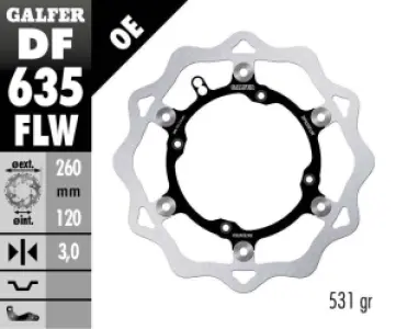GALFER - BRAKE DISC FLOAT WAVE - 17111750