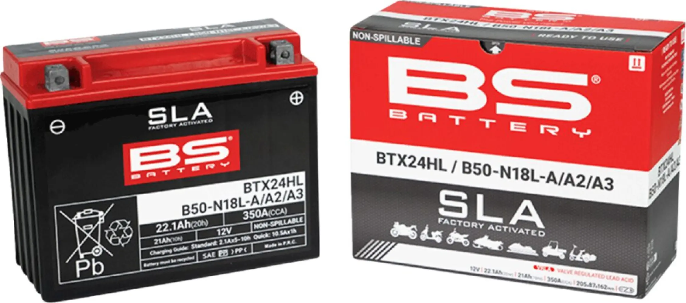 BS BATTERY - BATTERY BTX24HL/B50N18LA/A2/A3 - 21130643