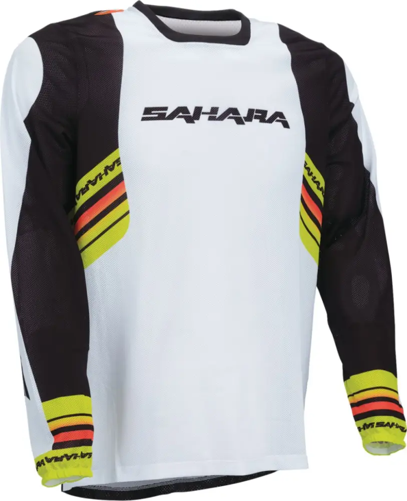 MOOSE OFFROAD SOFT-GOODS - JERSEY SAHARA WHITE/BLACK LG - 29108775