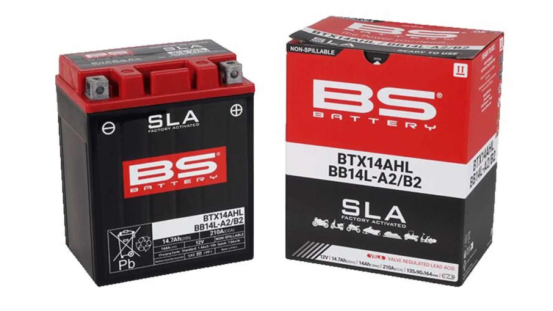 BS BATTERY - BATTERY BTX14AHL/BB14L-A2/B2 S - 21130610