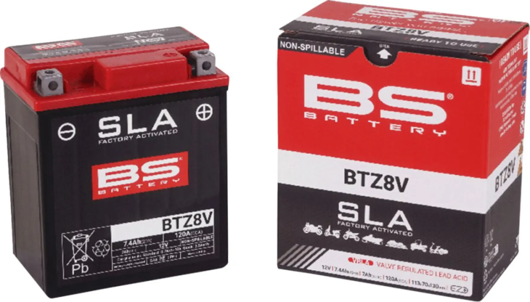 BS BATTERY - BATTERY BTZ8V SLA - 21130837