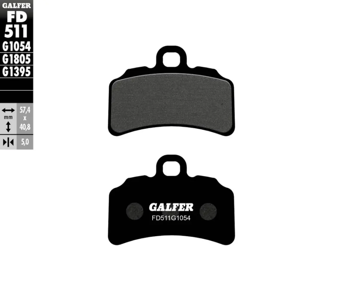 GALFER - BRAKE PAD SEMI METAL - 17213547