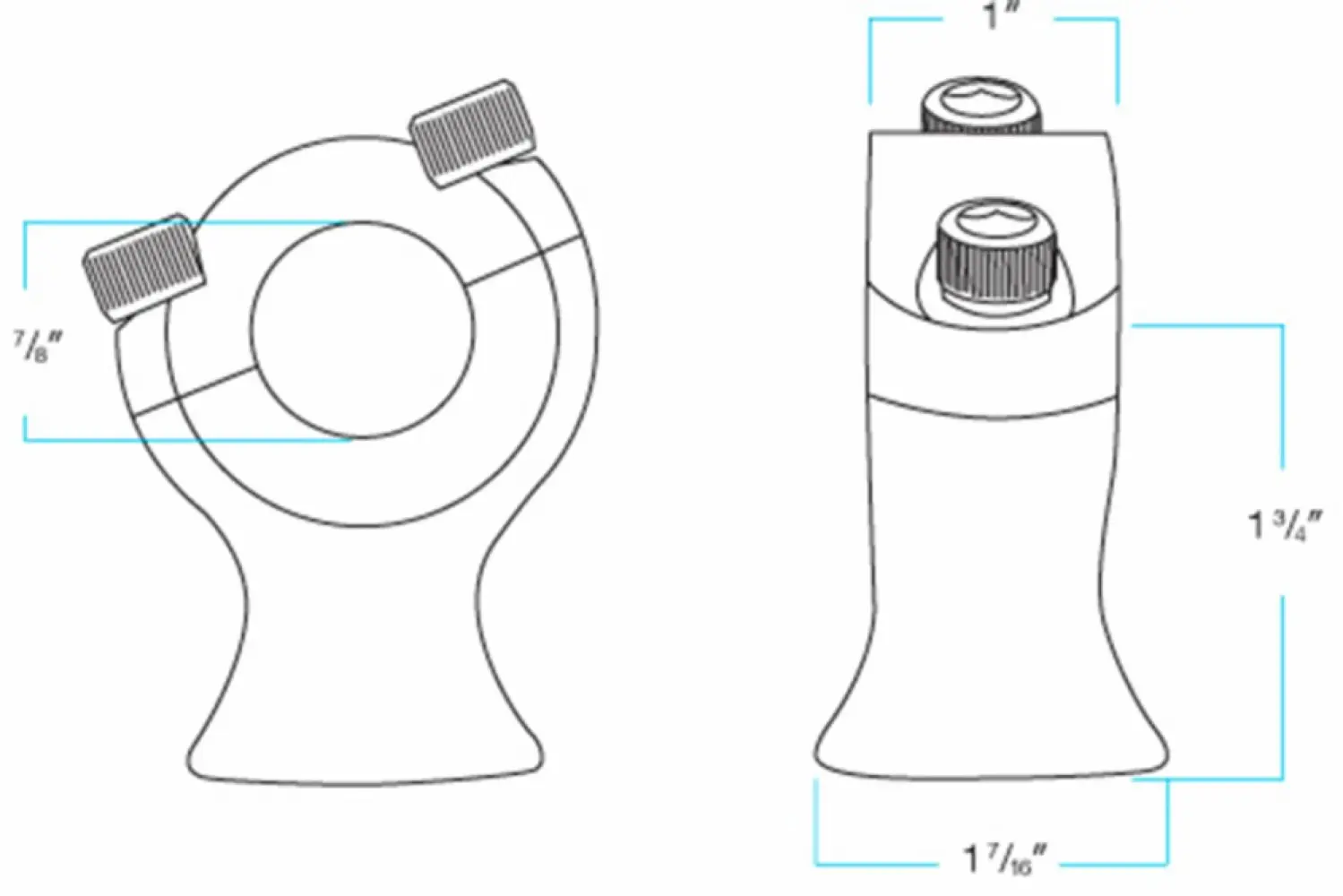 BILTWELL - RISERS SLIMLINE 7/8 CHR - 06021132