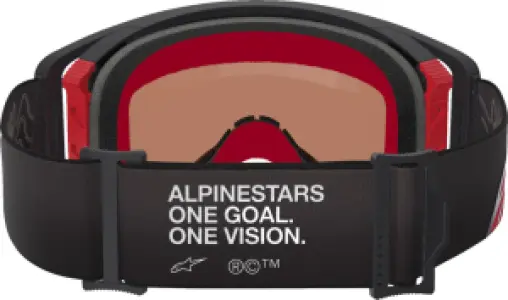 ALPINESTARS GOGGLES - GOGGLE SUPERTECH CORP BLK/RED  - 26013883