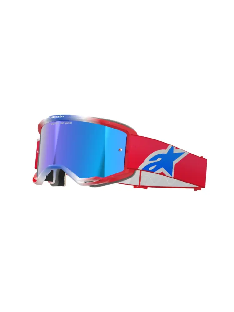 ALPINESTARS GOGGLES - GOGGLE VISION 5 CORP RED/WT/BL - 26013896