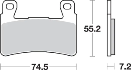 SBS - BRAKE PAD SINT FR - 17220713